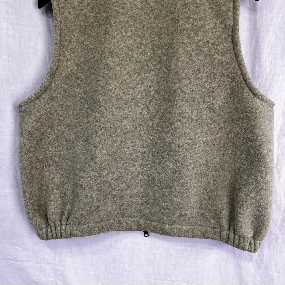Outback Trading Summit Vest Mens Medium Heathered Green Fleece Full Zip Western
